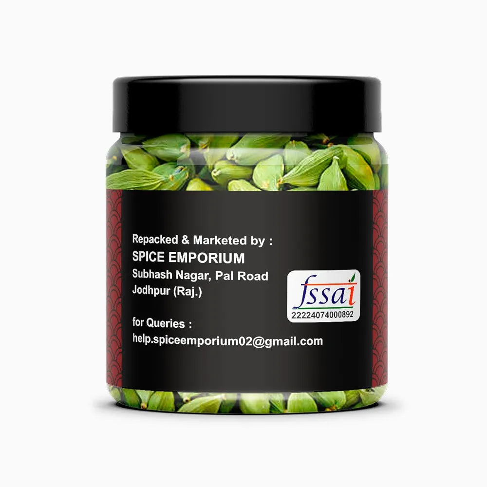 Whole Green Cardamom Spice, 100 Grams